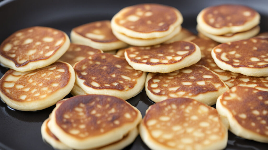 How long do you cook mini pancakes for