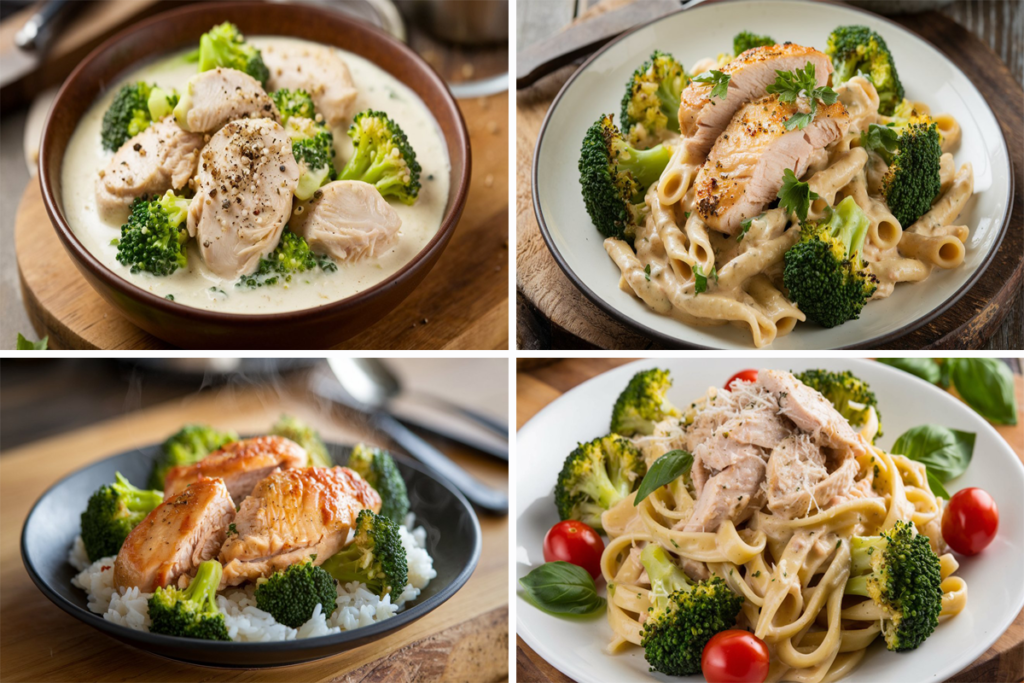 What goes well with chicken and broccoli?