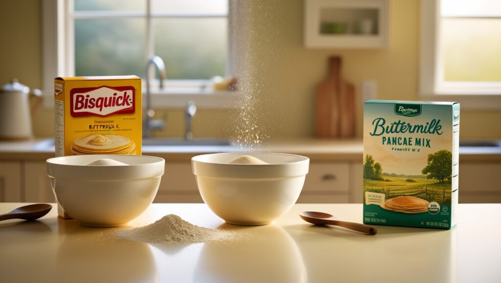 What is the difference between Bisquick and buttermilk pancake mix