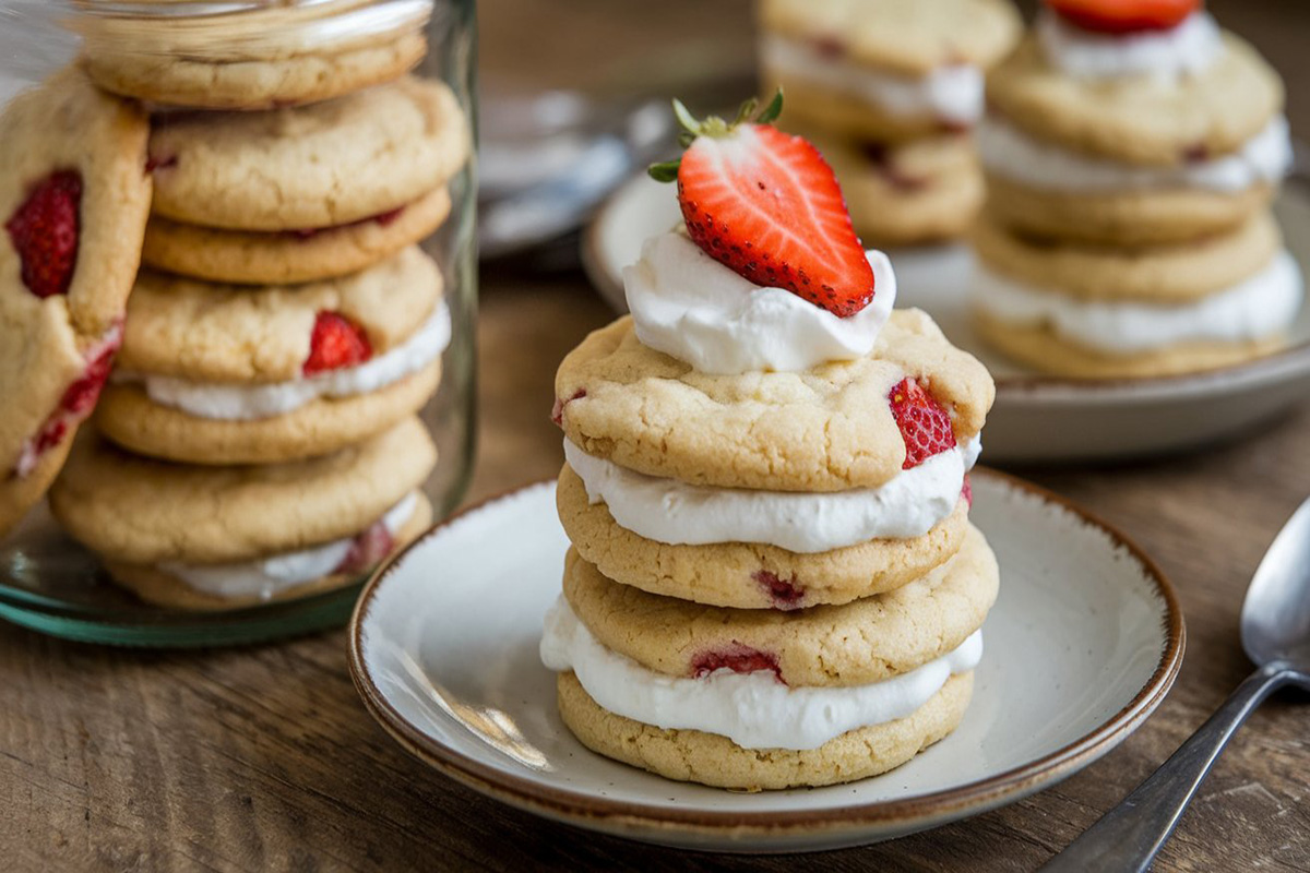 how to make strawberry shortcake cookies