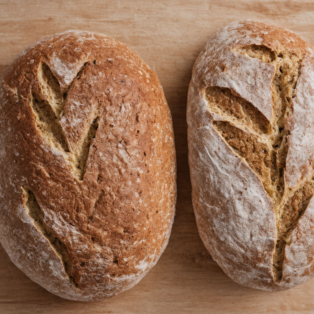 Freshly baked sourdough bread loaf showcasing why it is healthier than regular bread