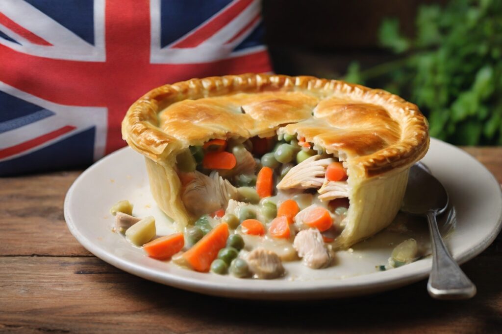 Is chicken pot pie British?